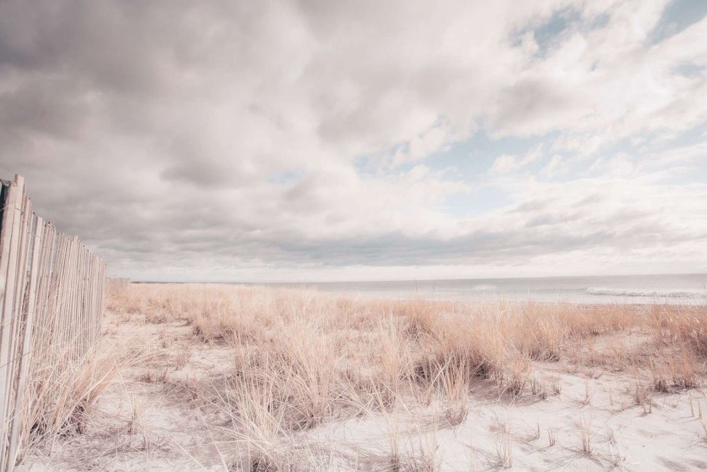 Sand dunes on a quiet coast