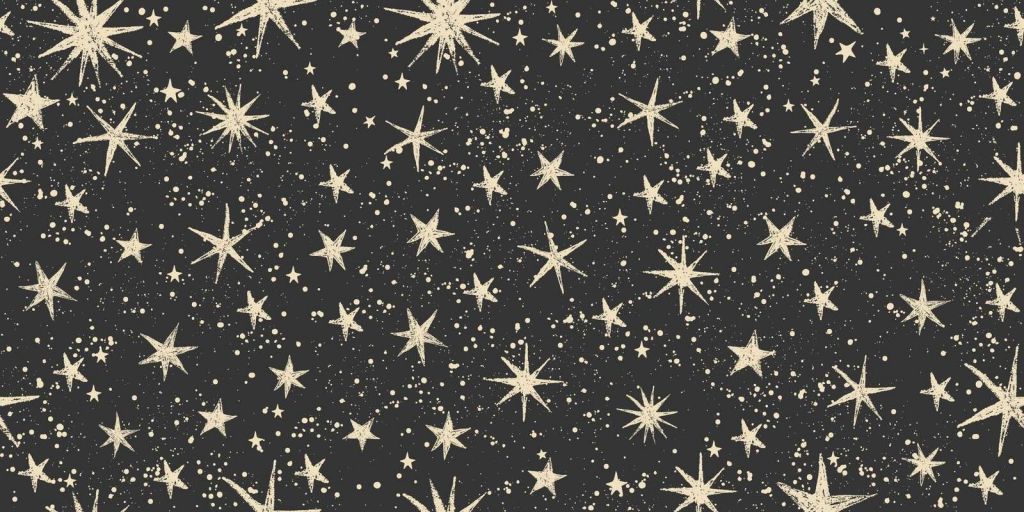 Sparkling vintage starry night