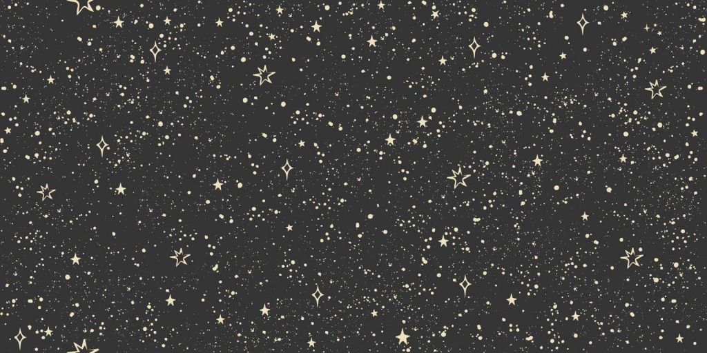 Sparkling stars in the night light