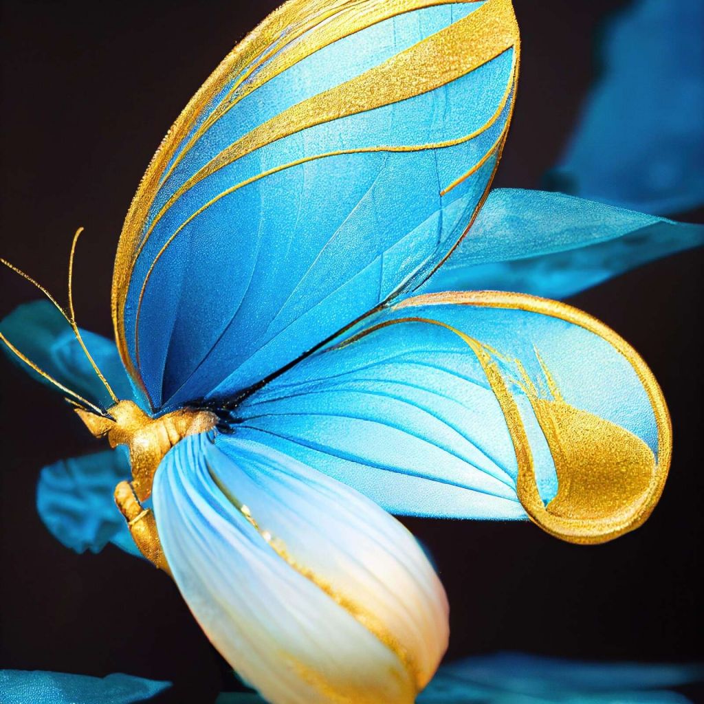 Macro Butterfly pea Flower