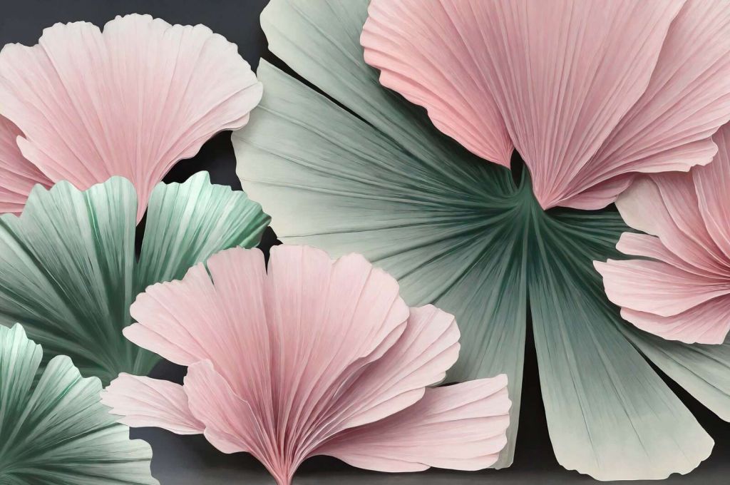 Soft flower petals in pastel colors.