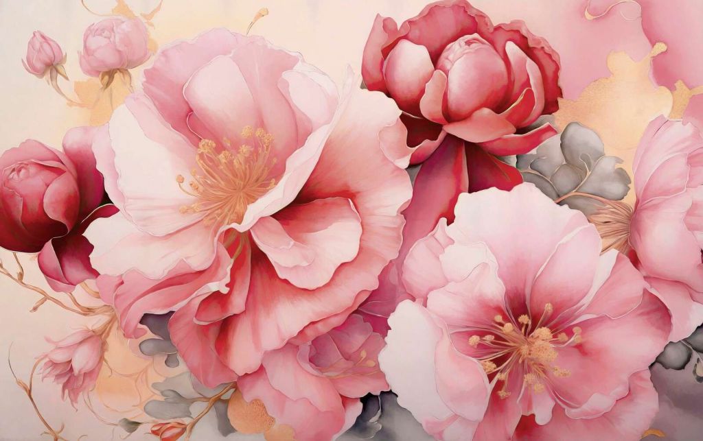 Soft pink peonies