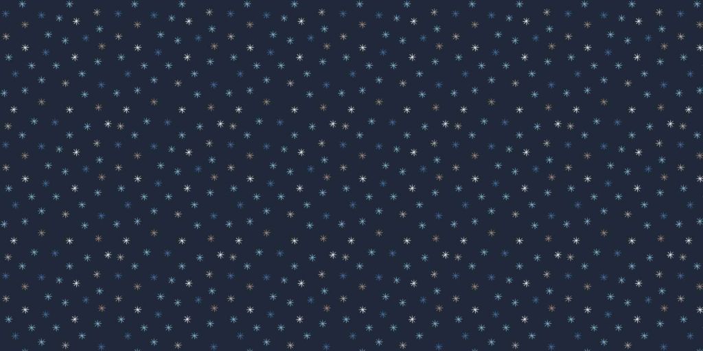 Sparkling starry night in blue