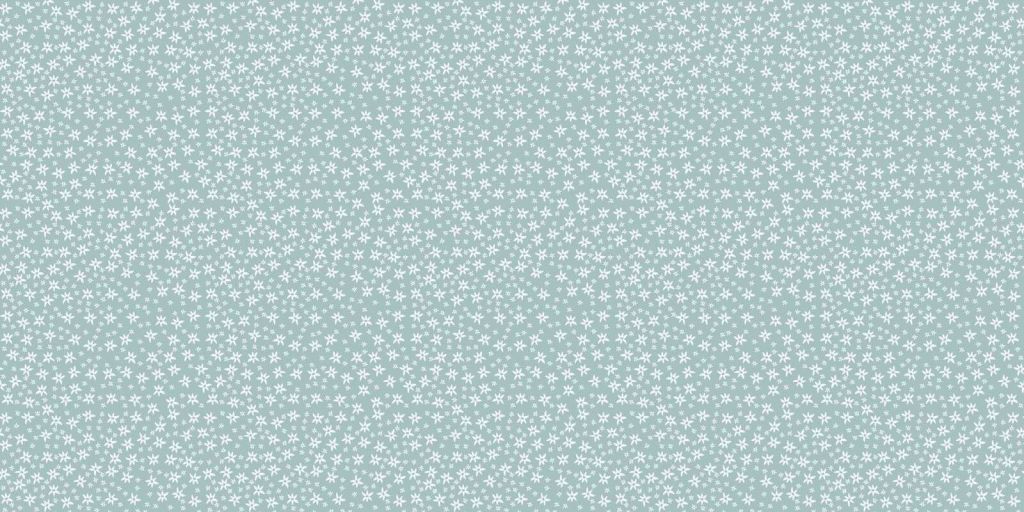 White field flowers on sage green