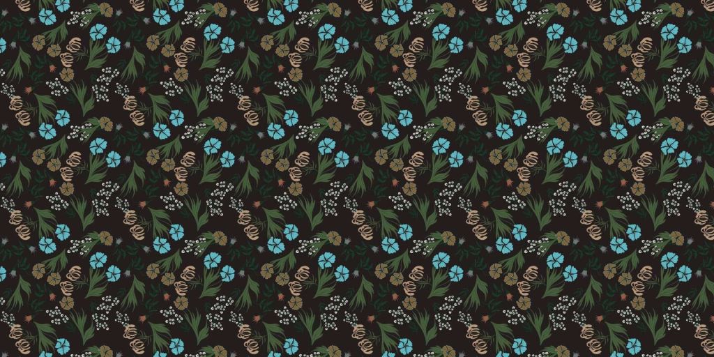 Wild flowers on a dark background