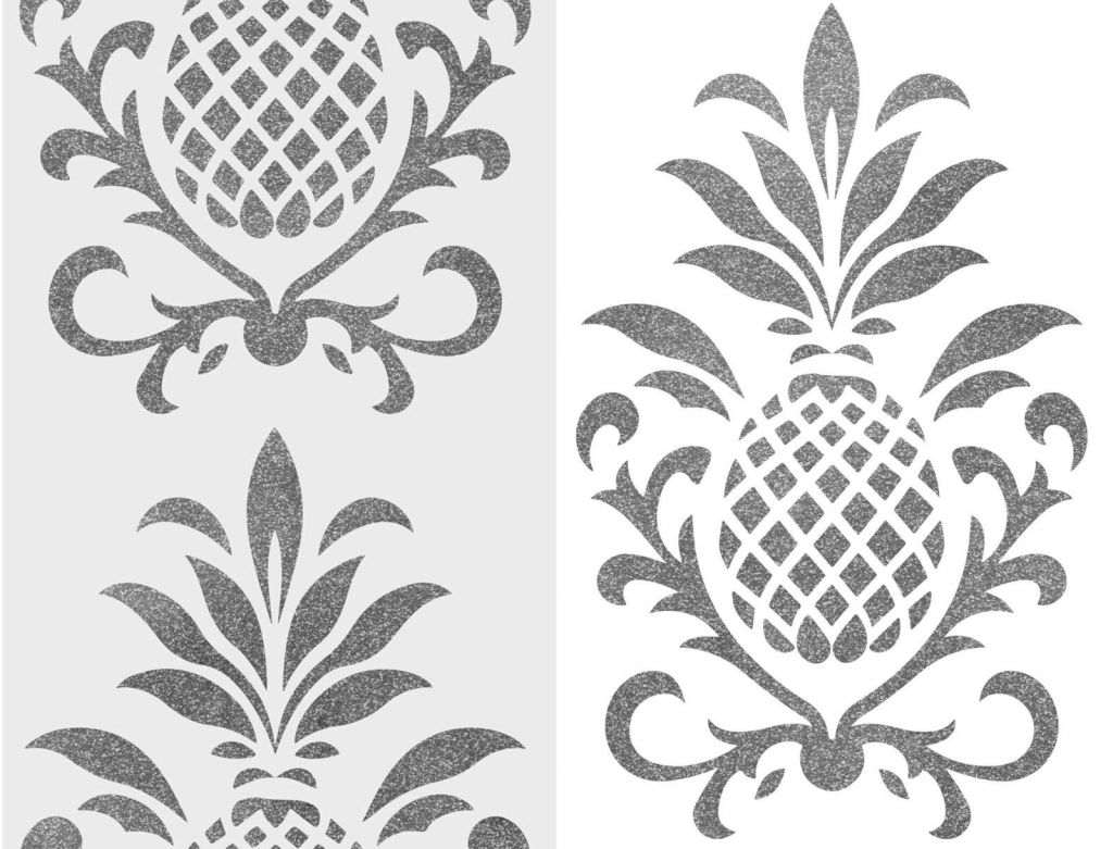 Royal Pineapple Elegance Silver Grey