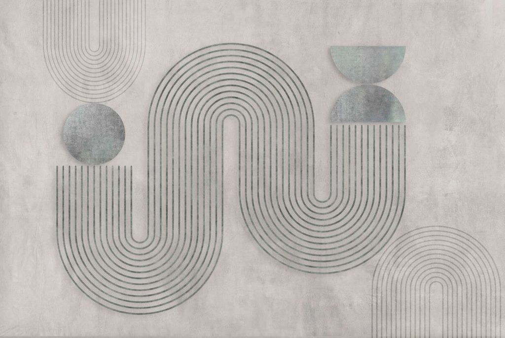 Dynamic Balance Modern Art Grey