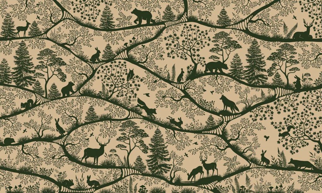 Nordic Nature - beige green