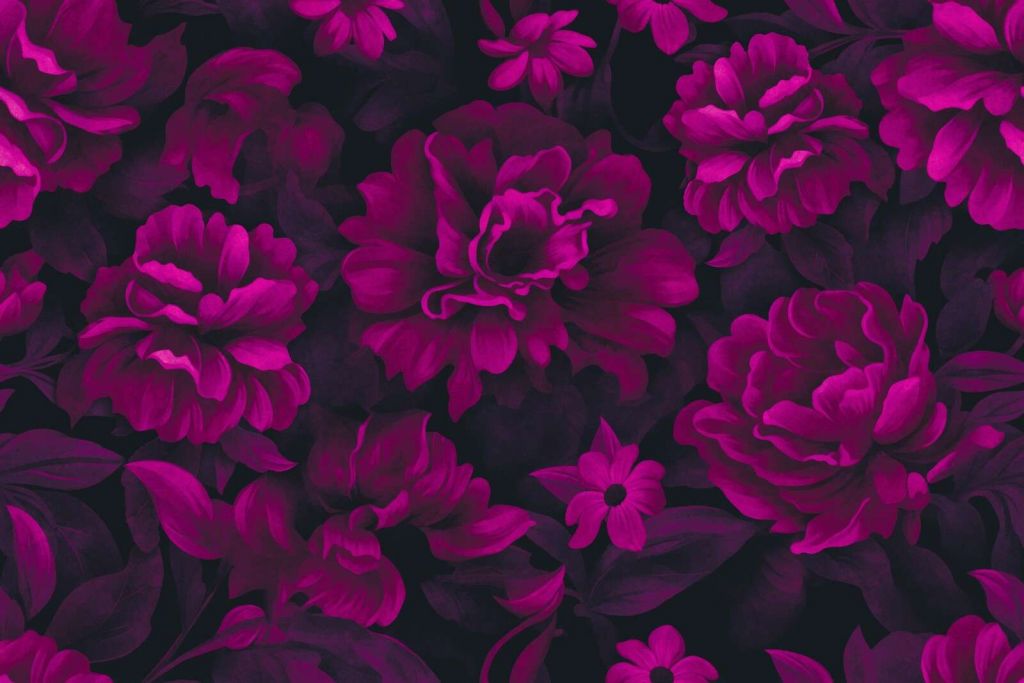 Velveteen flowers pink floral luxury opulence