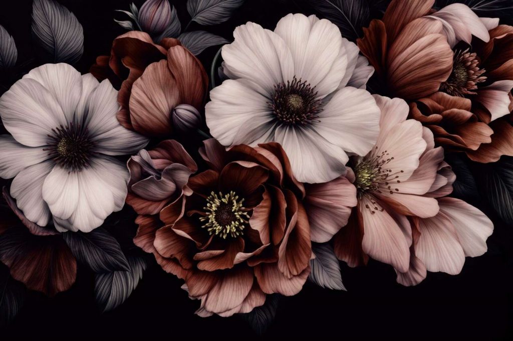Twilight floral symphony in baroque tones