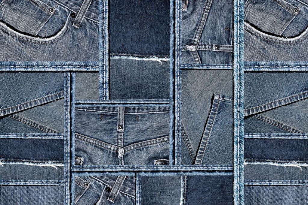 Blue denim texture
