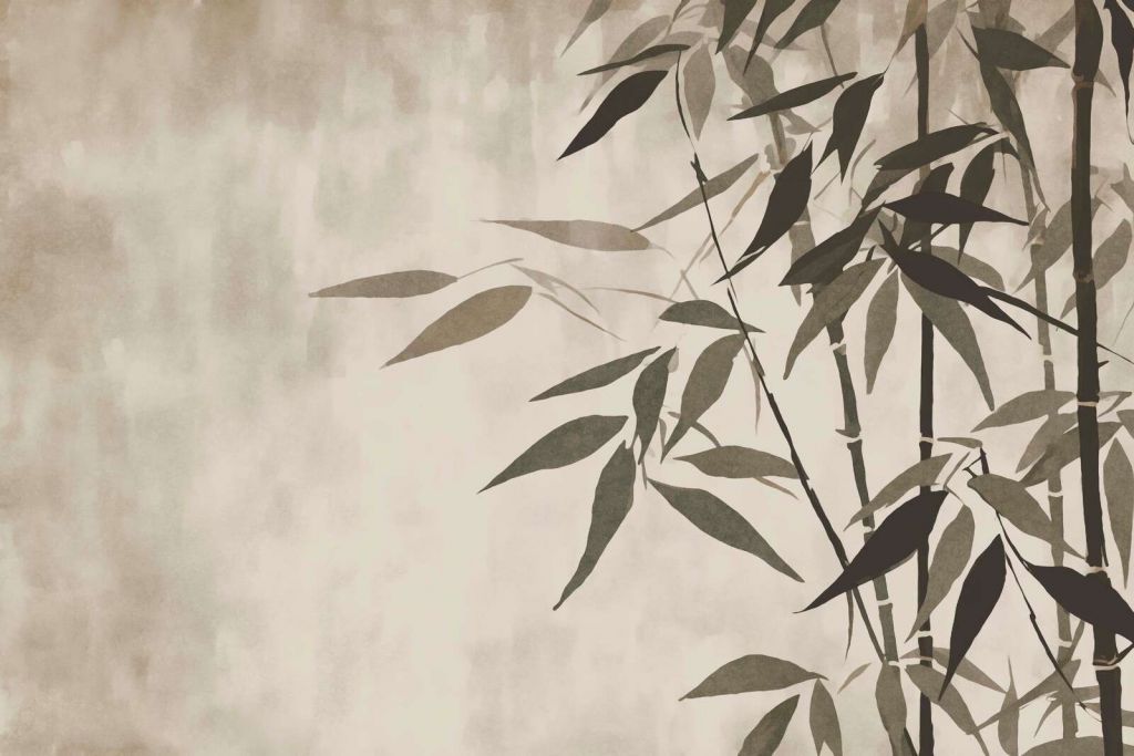 Calme bamboo garden brown beige