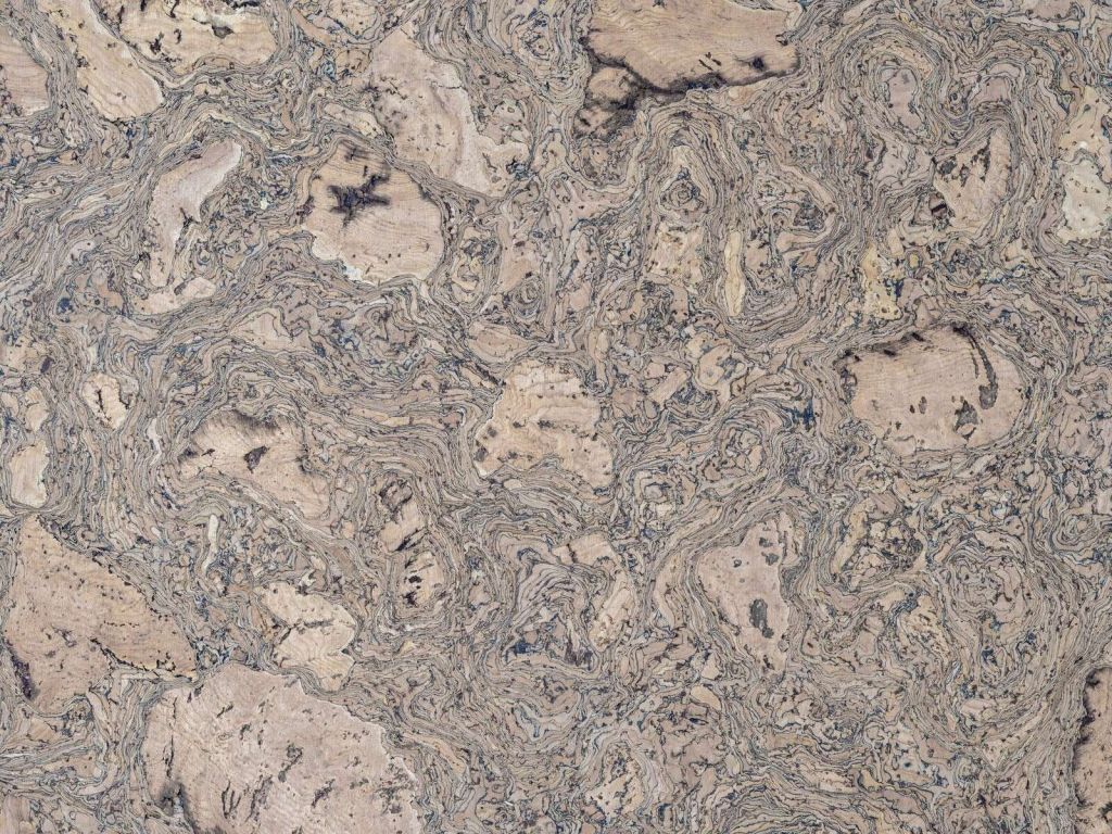 Organic cork pattern in earth tones