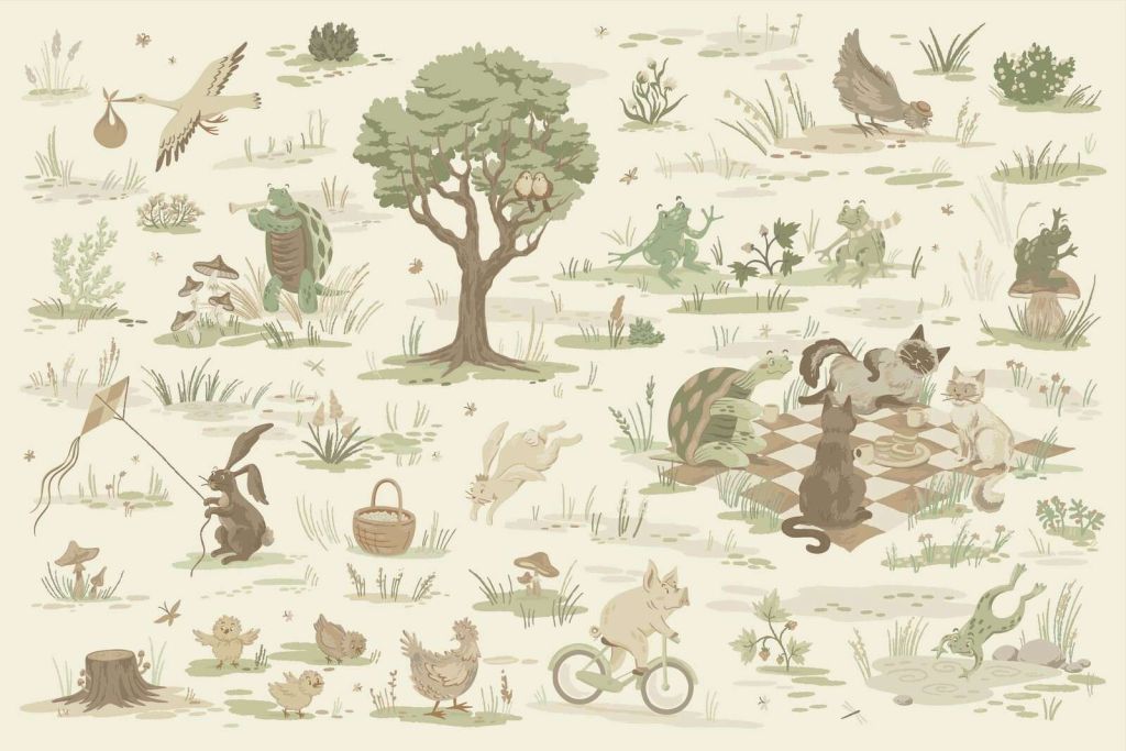 Forest animals natural