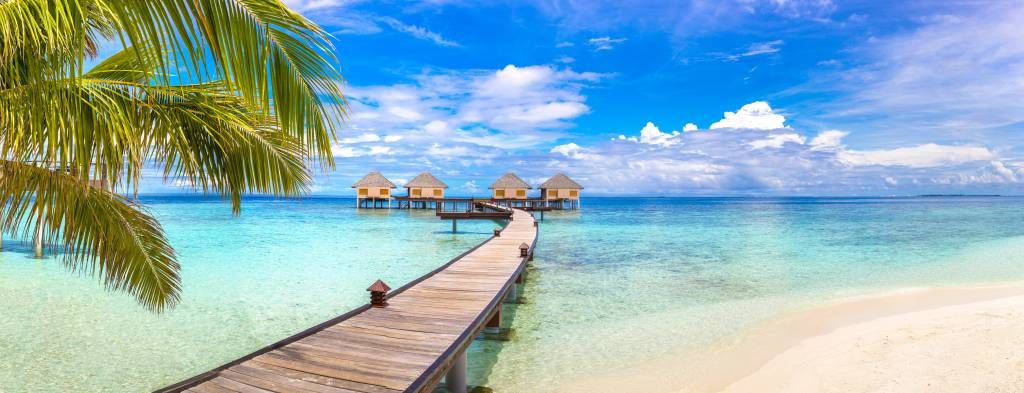 Water villas in the Maldives
