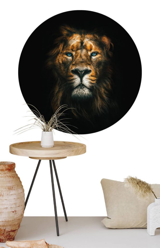 Wallpaper circle Lion