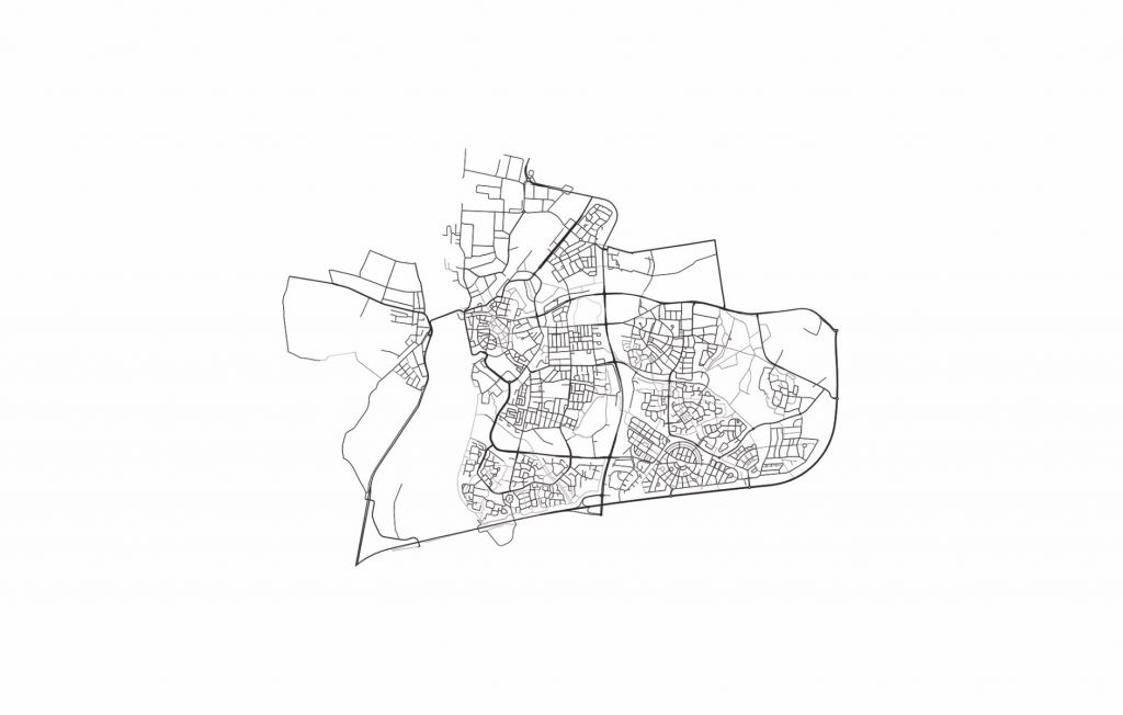 Map of Zutphen, white 