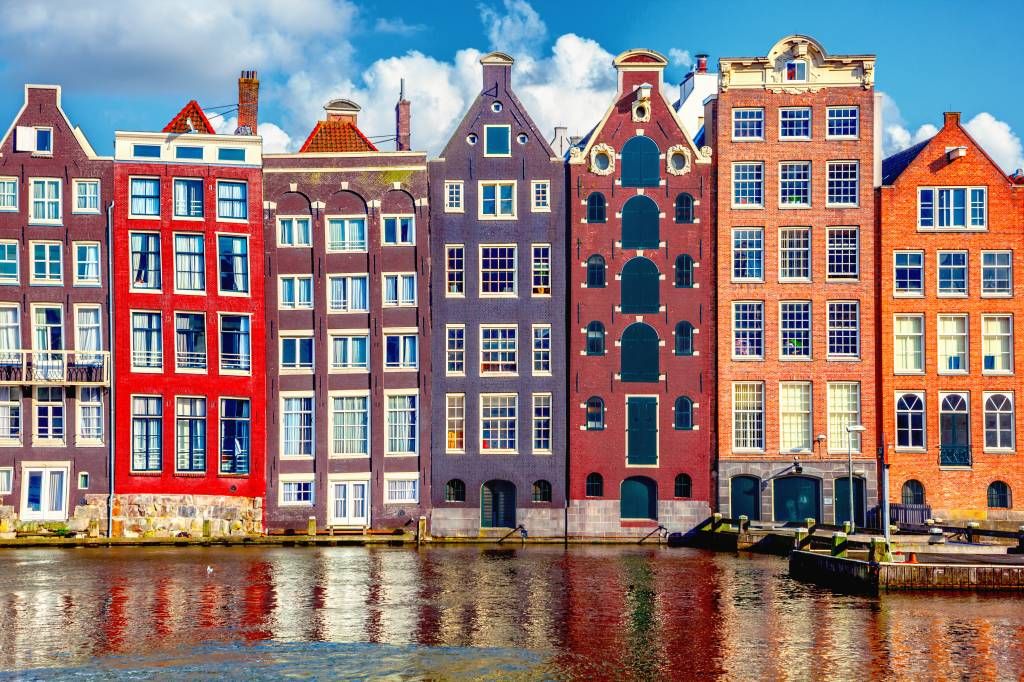 Cities wallpaper - Amsterdam houses - Bedroom