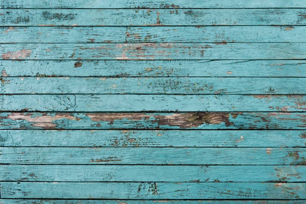 Wooden wallpaper - Blue wood - Bedroom