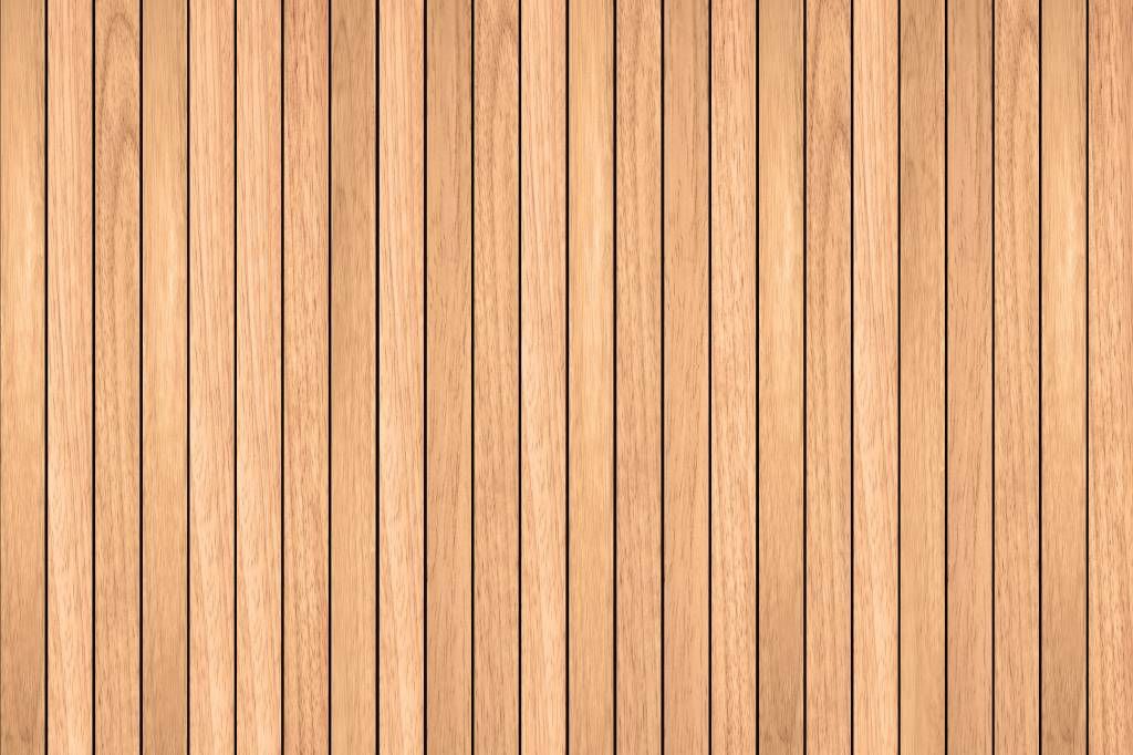 Wooden wallpaper - Light vertical wooden planks - Bedroom