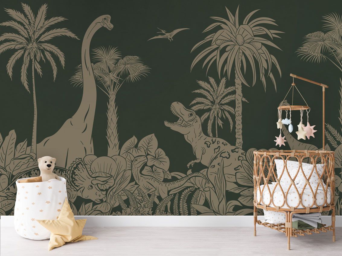 Monochrome Dino - Green Vintage