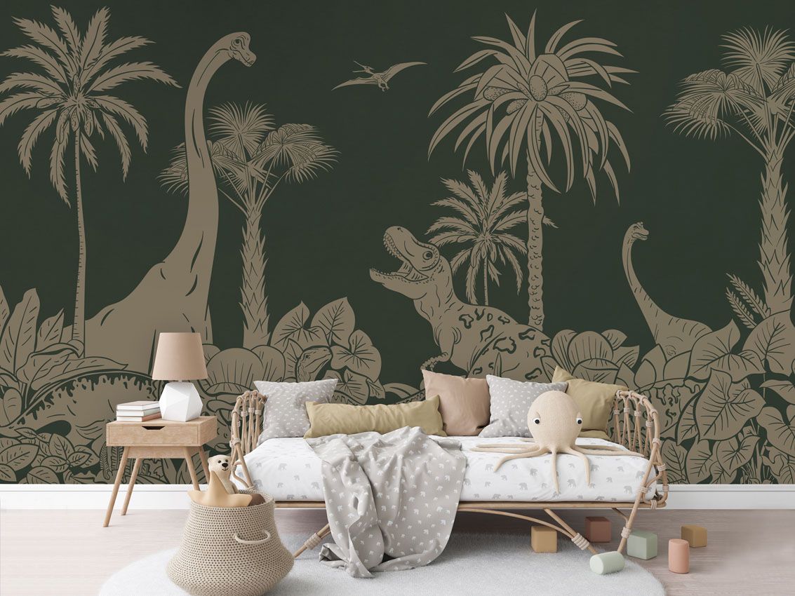 Monochrome Dino - Green Vintage