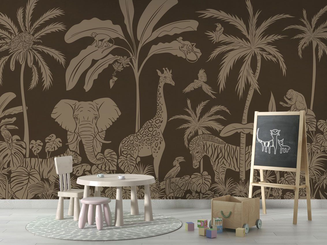 Monochrome Jungle - Brown Vintage