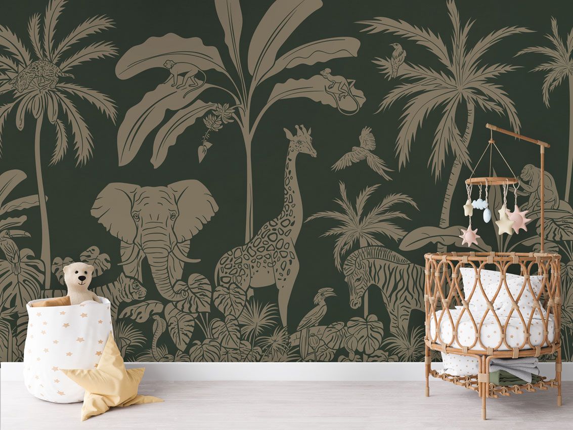 Monochrome Jungle - Green Vintage