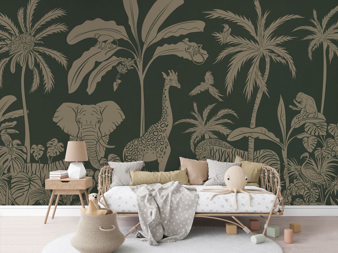 Monochrome Jungle - Green Vintage