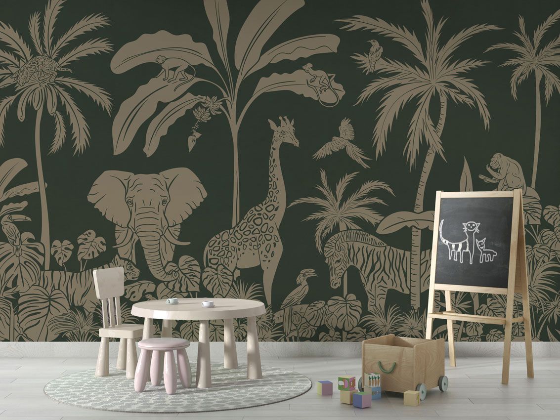 Monochrome Jungle - Green Vintage