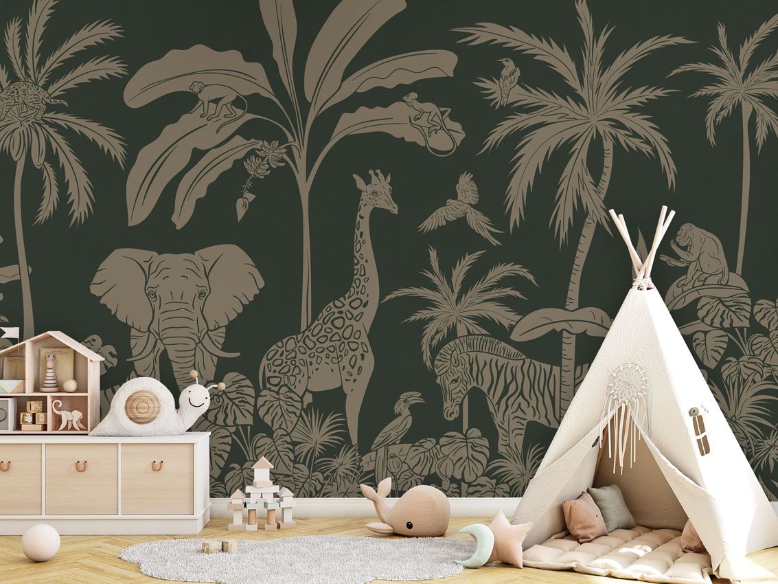 Monochrome Jungle - Green Vintage