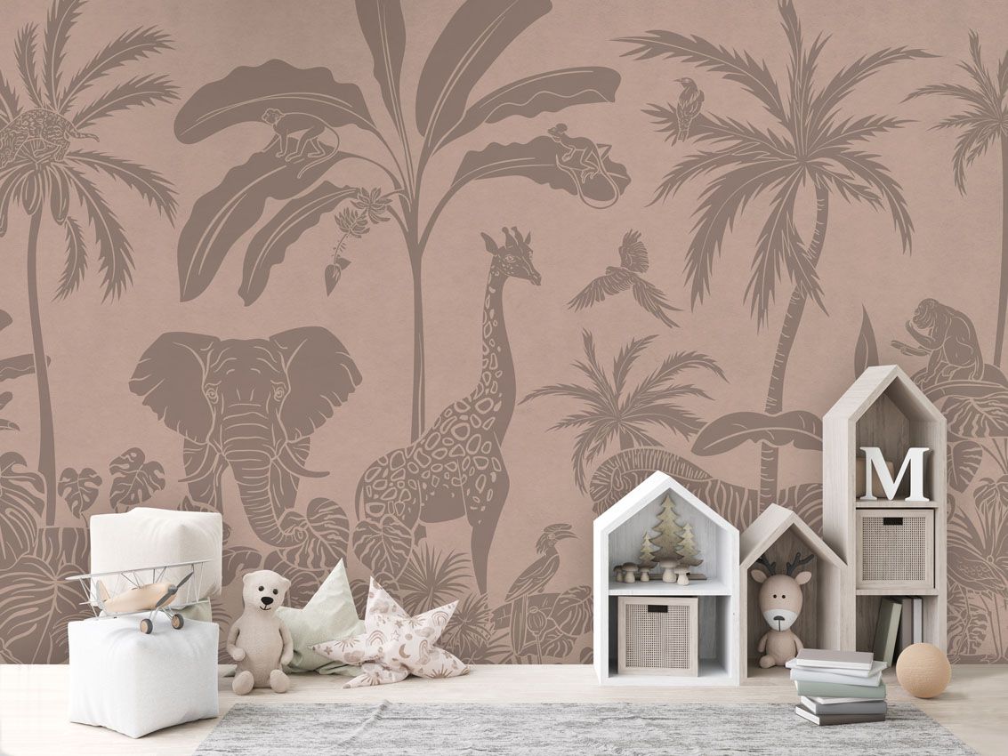 Monochrome Jungle - Pink Vintage
