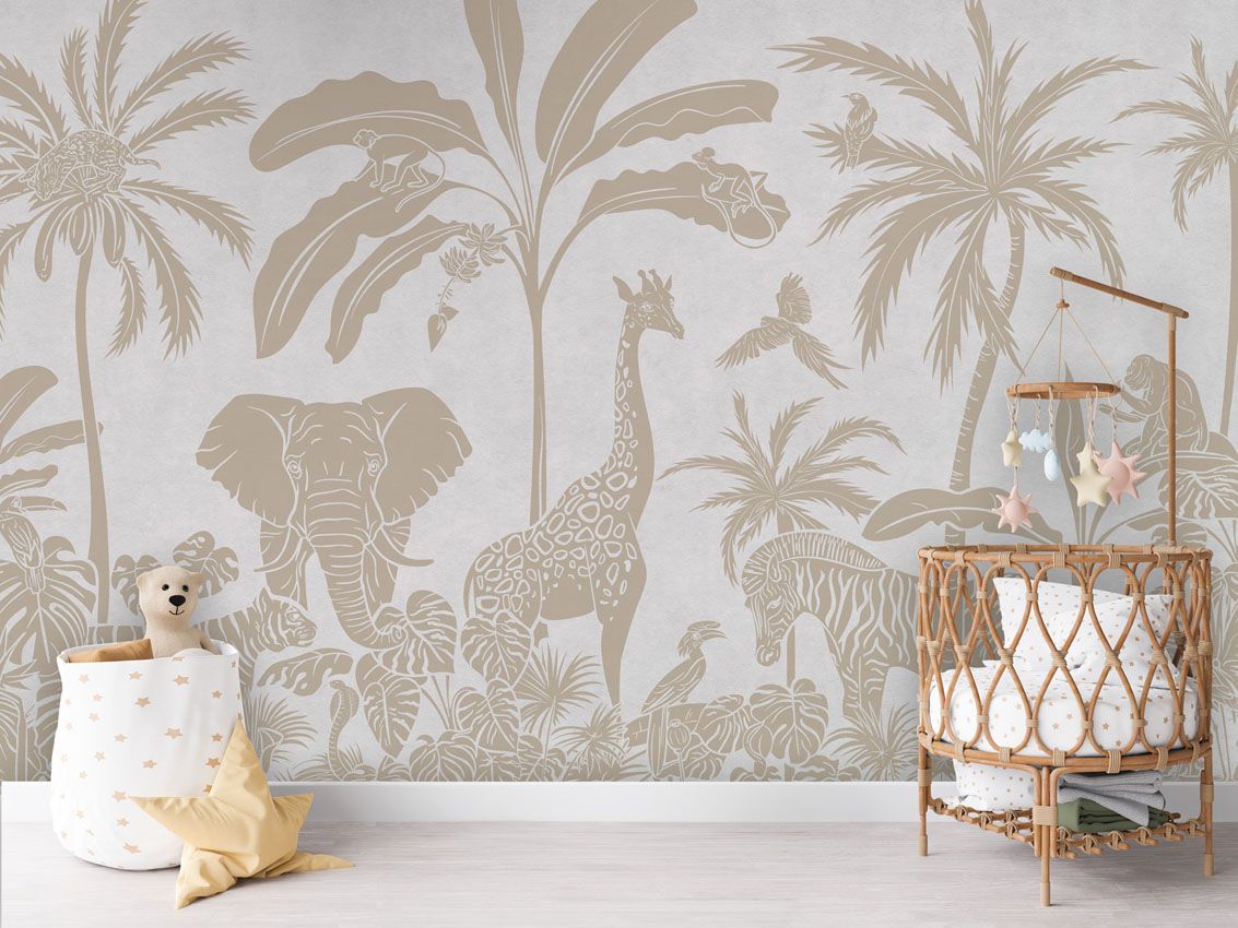 Monochrome Jungle - White Vintage