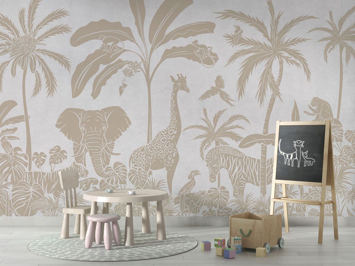 Monochrome Jungle - White Vintage