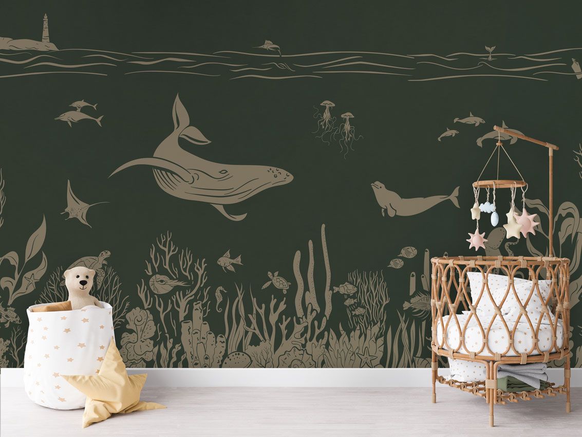 Monochrome Sea - Green Vintage