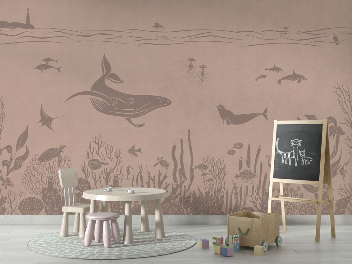 Monochrome Sea - Pink Vintage