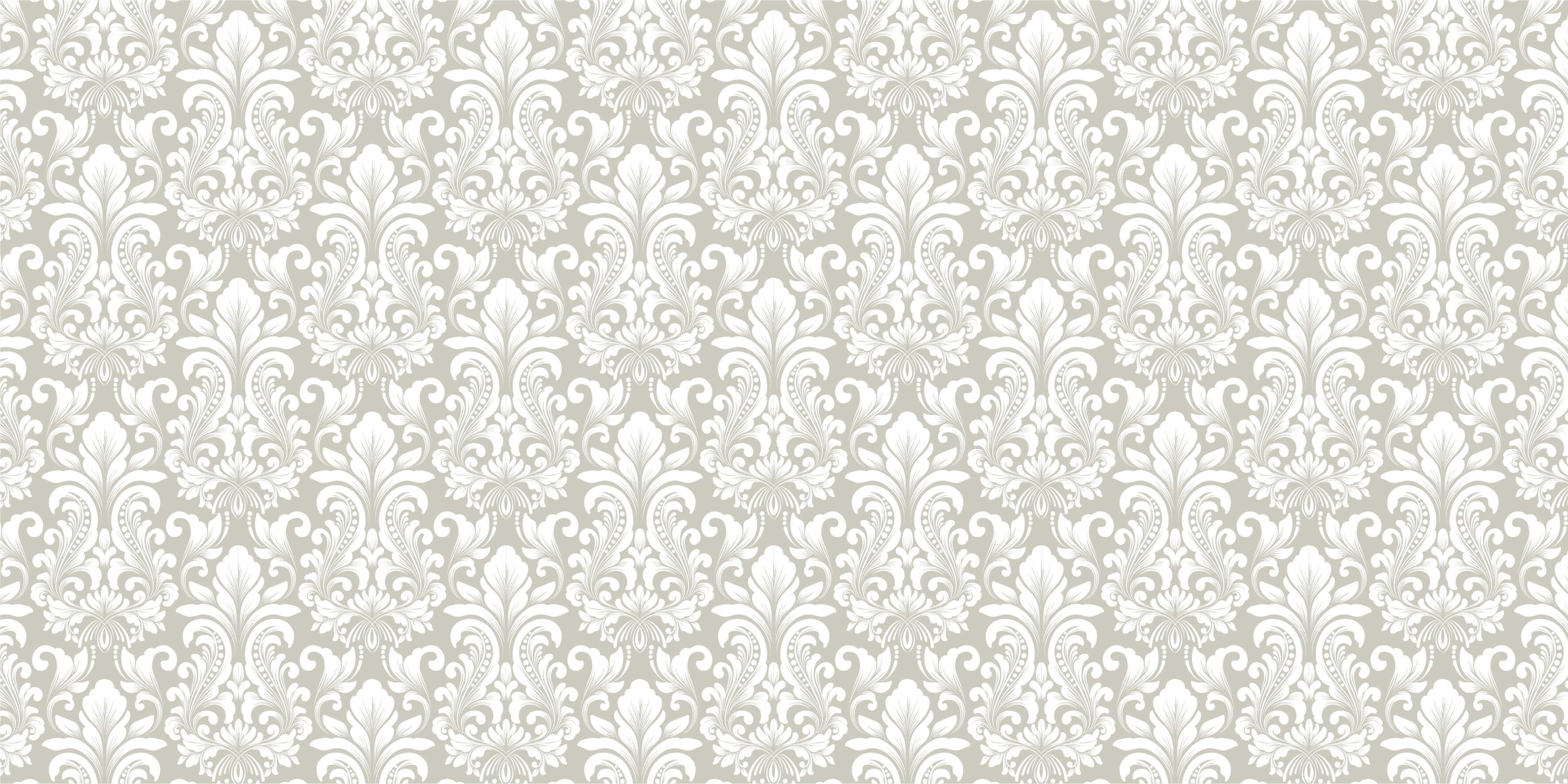 Grey damask pattern