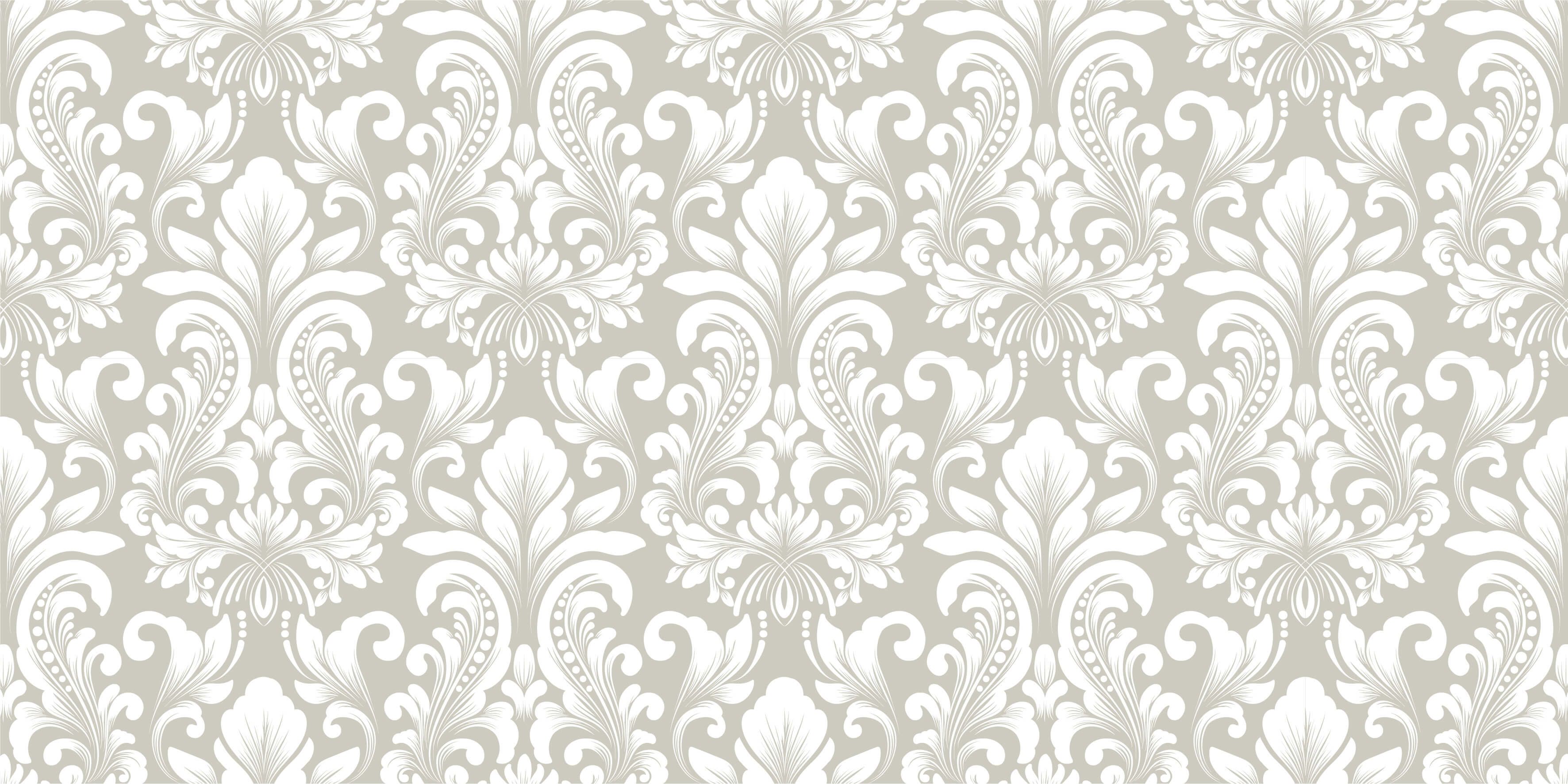 Grey damask pattern