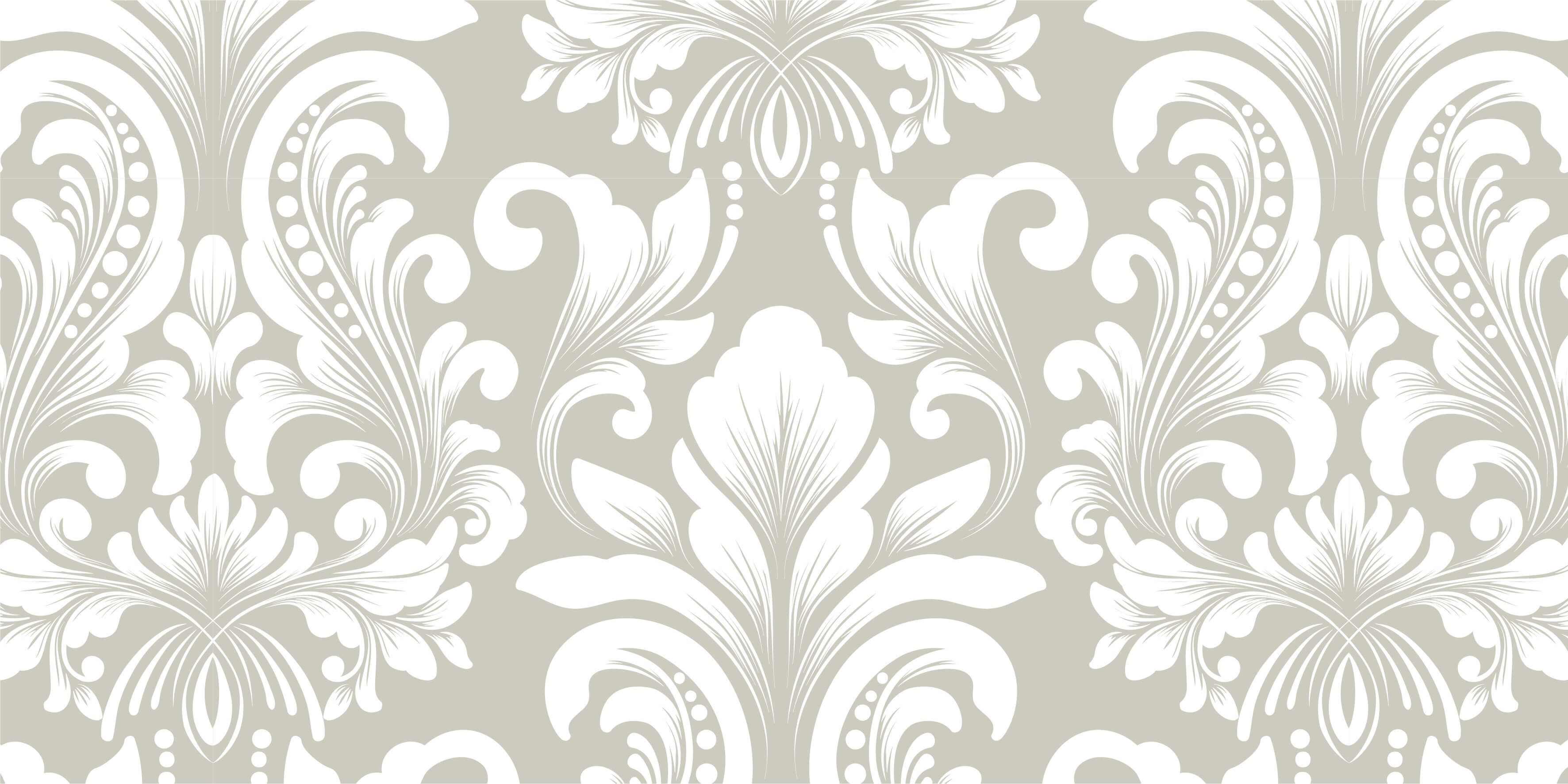 Grey damask pattern