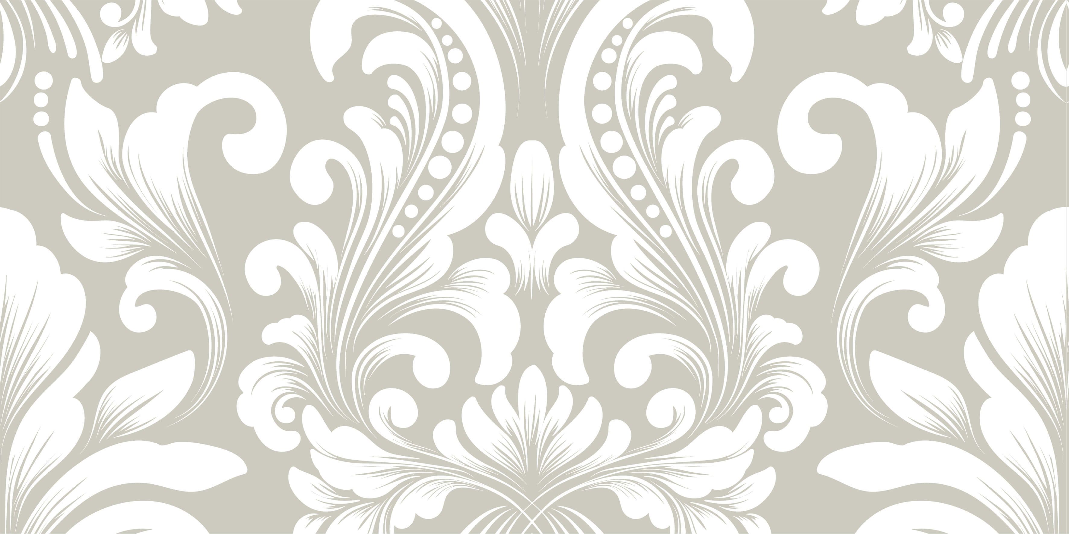 Grey damask pattern