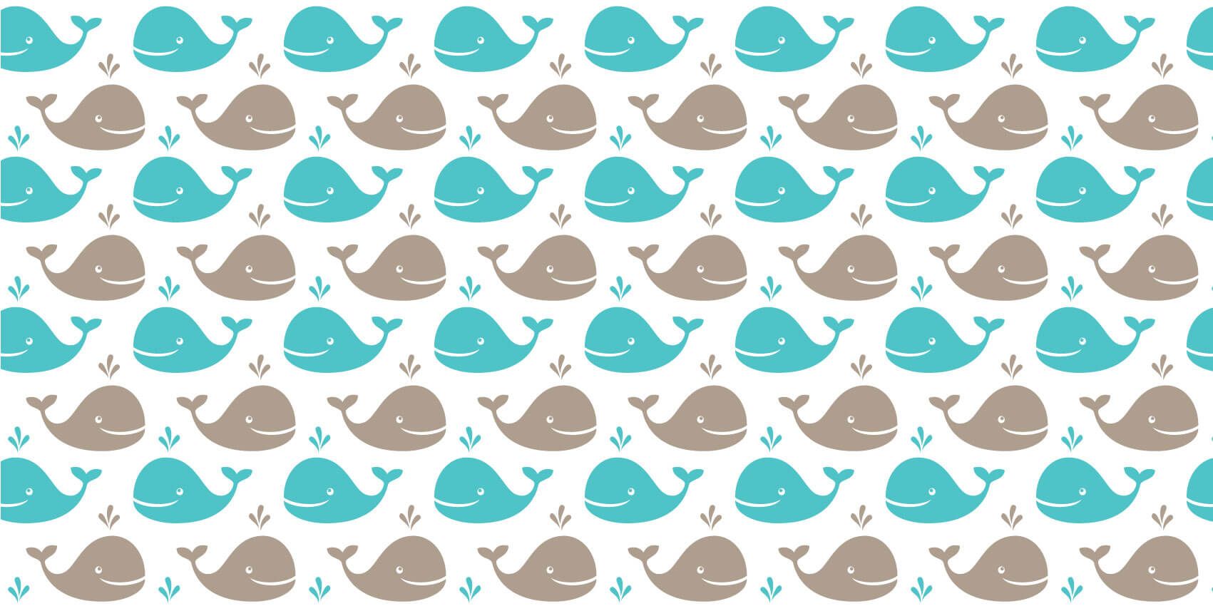 Aquatic Animals - Whales - Children's room