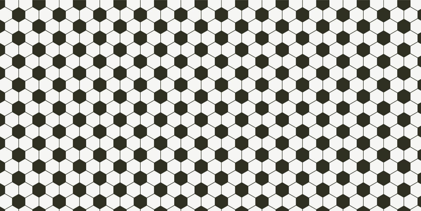 Soccer wallpaper - Black and white geometric polygons - Children's room