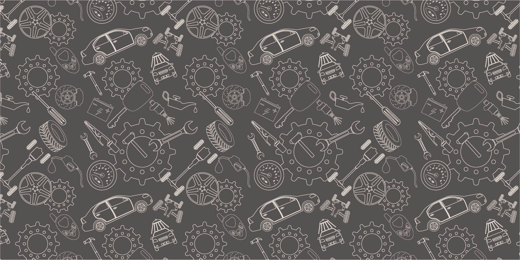 Gears, rims and cars