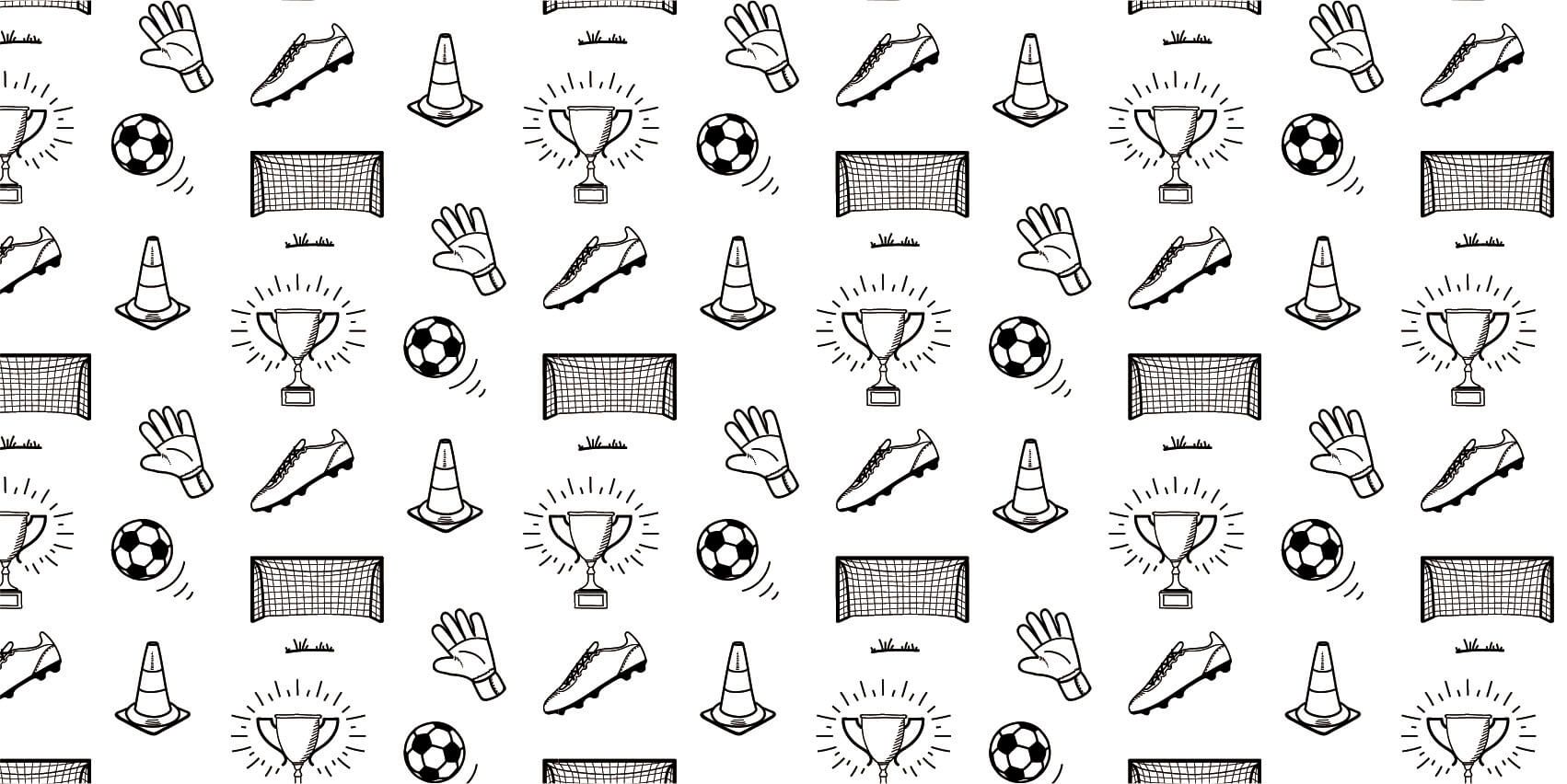 Soccer wallpaper - Soccer Pattern - Children's room