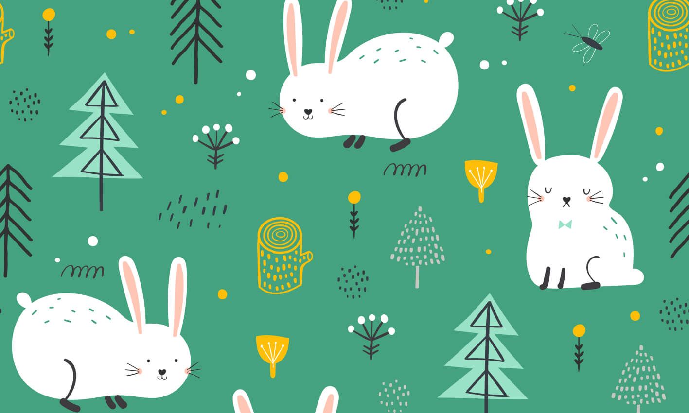Pattern Pattern of bunnies Pattern Pattern of bunnies