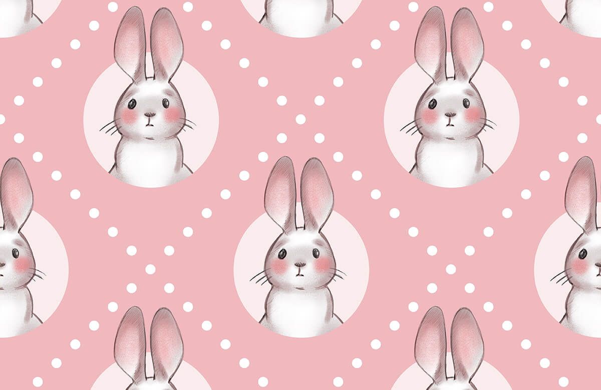Pattern Pink rabbit pattern