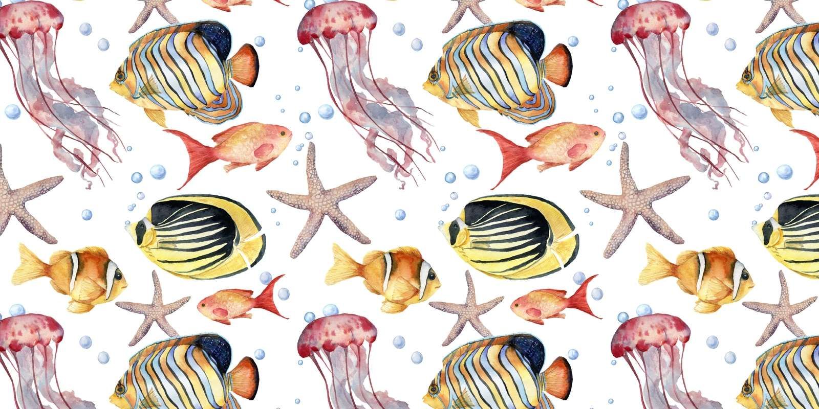 Underwater Parade Watercolor