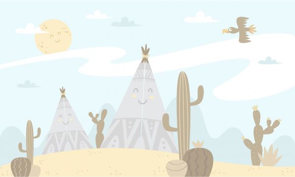 Tipis in the desert