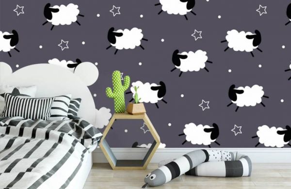 Sheep dark - Photo Wallpaper Sheep dark - Photo Wallpaper