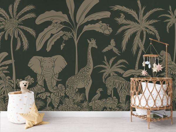 Monochrome Jungle - Green Vintage